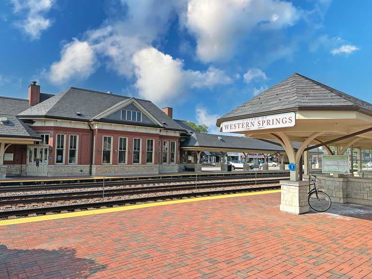 western springs illinois train station